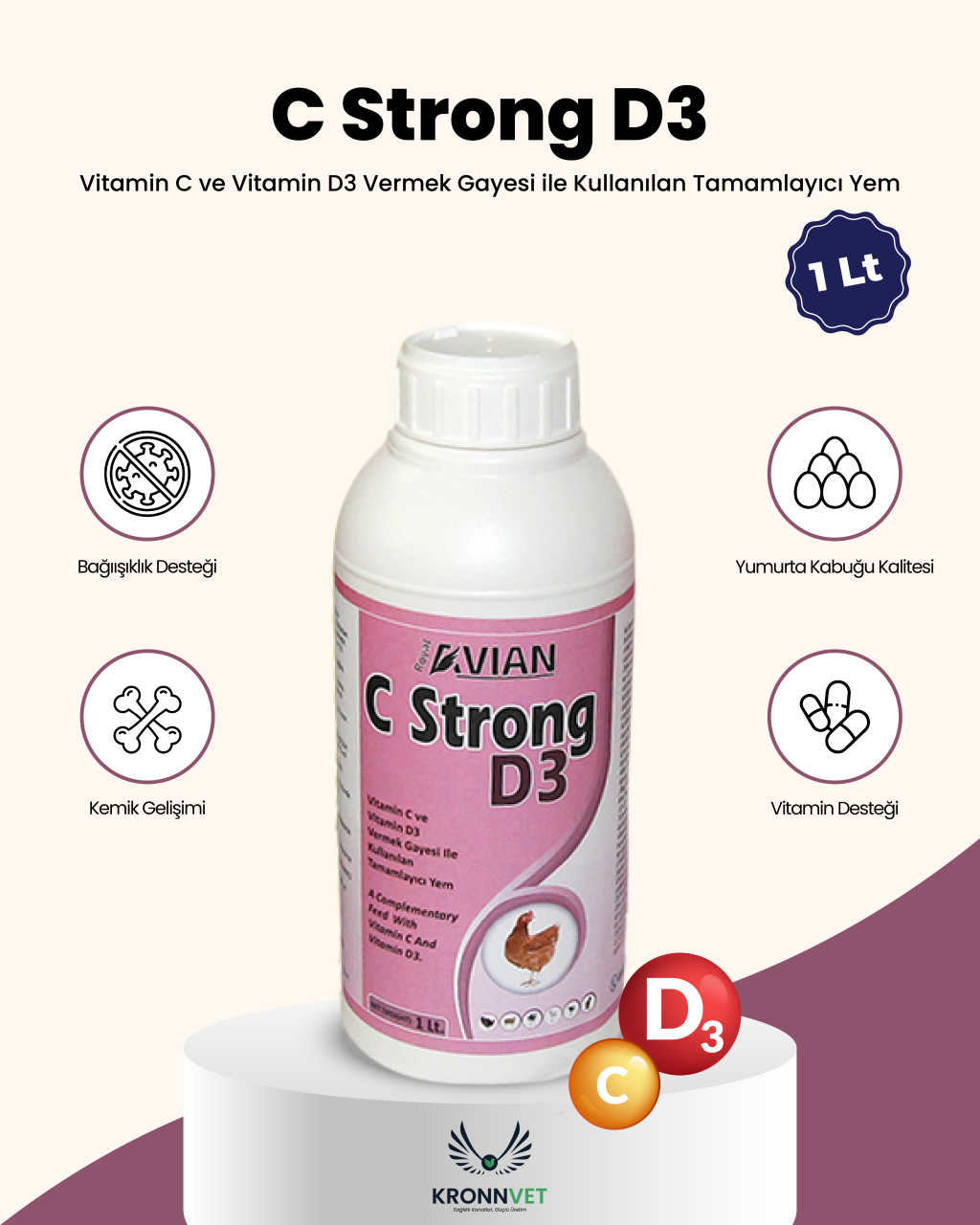C Strong D3 1 Litre