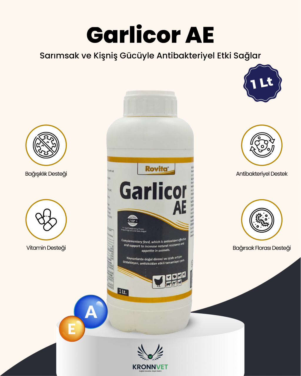 Garlicor Ae 1 Lt Sarımsak Özlü A Ve E Vitamin Desteği