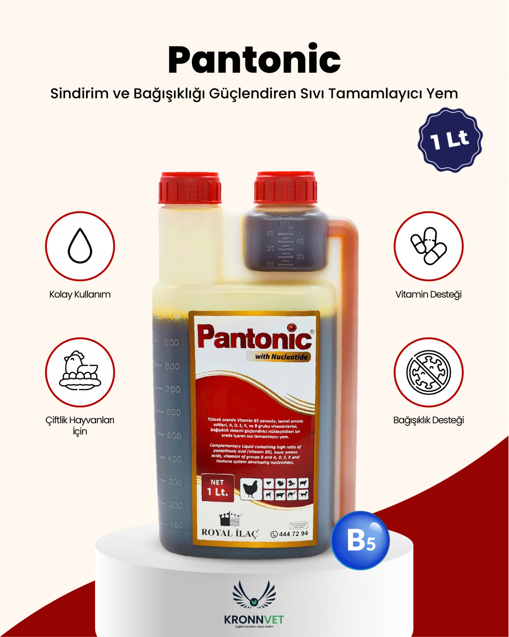 Pantonic 1 Lt Kanatlılar Için Multivitamin