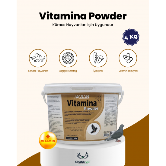 Royal İlaç Vitamina Powder 4 KG Vitamin ve Mineral Desteği Royal İlaç Vitamina Powder 4 KG Vitamin ve Mineral Desteği