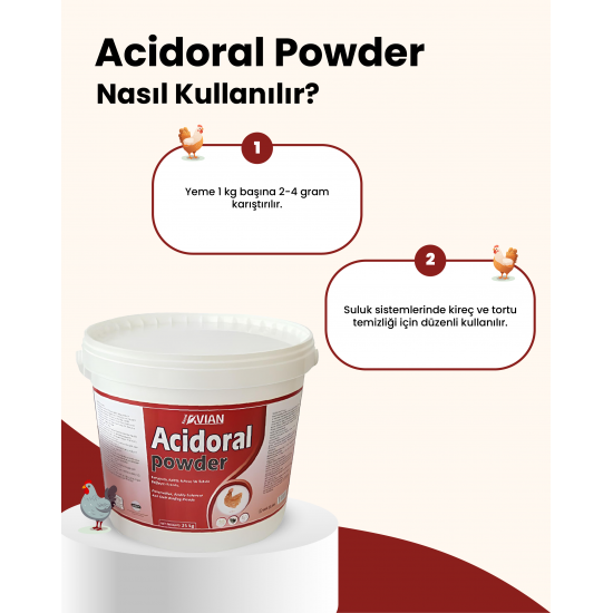 Royal İlaç Acidoral Powder 5 KG Kanatlılarda Ishal Desteği Royal İlaç Acidoral Powder 5 KG Kanatlılarda Ishal Desteği