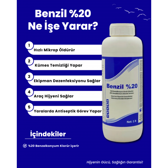 Royal Benzil %20 5 Litre Dezenfektan