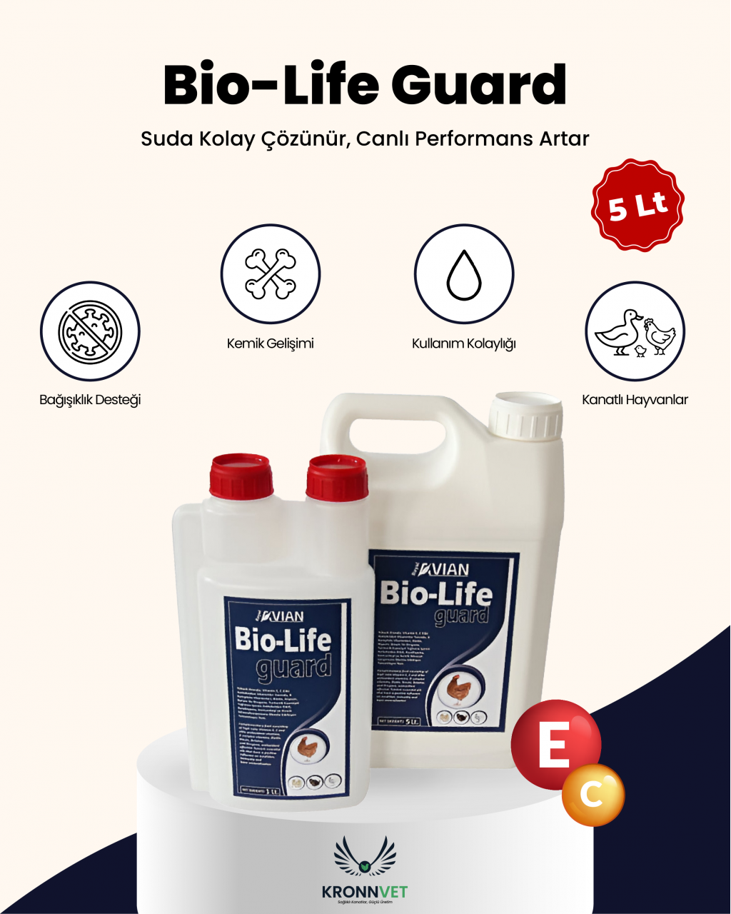 Bio life guard 5 lt. kanalılar için multivitamin desteği