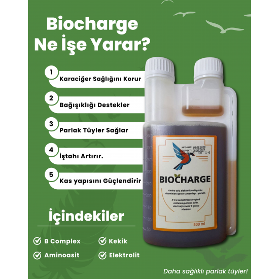 Royal İlaç Bıocharge 500 Ml Amino Asit B Complex Kekik Yağı