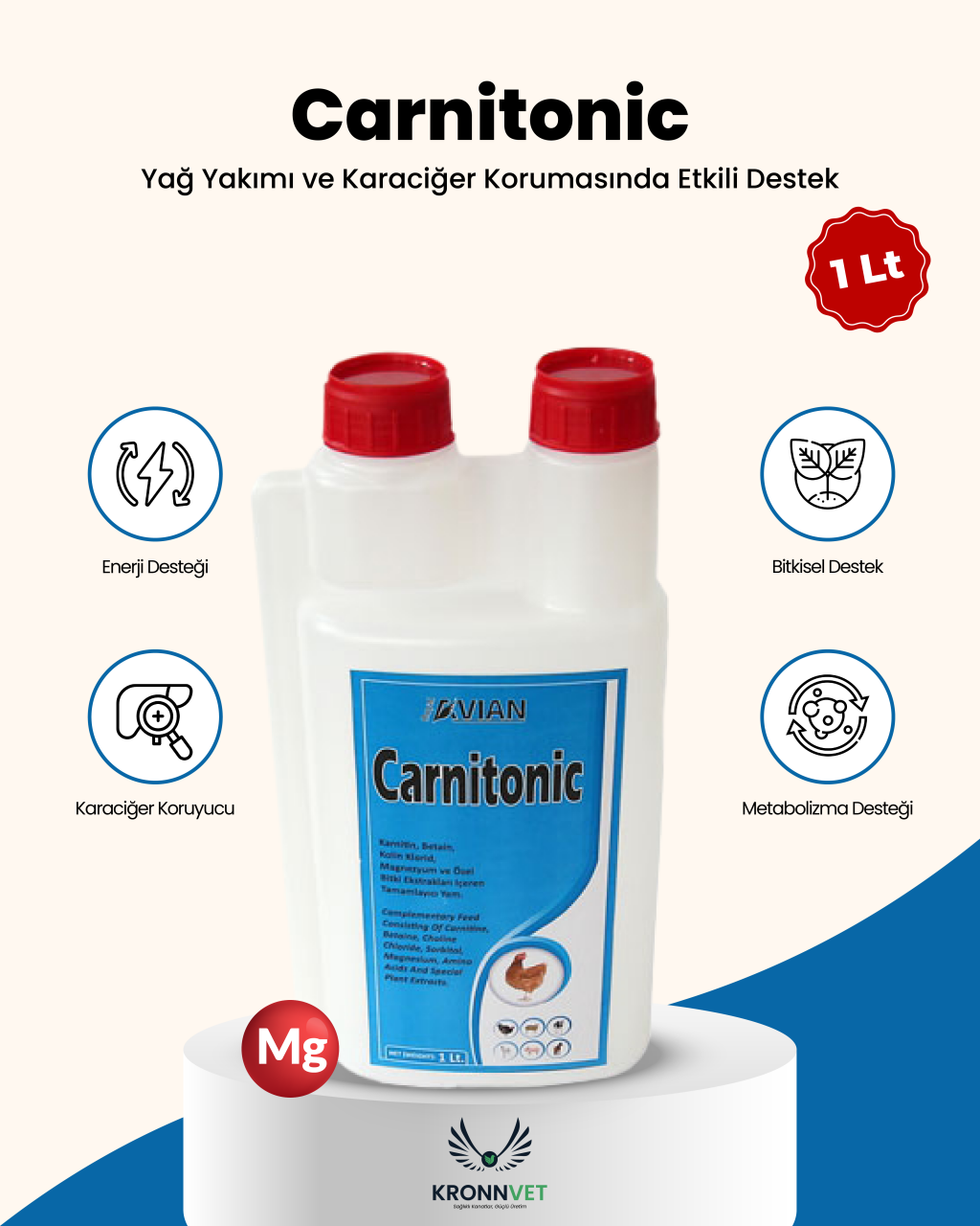 Royalilaç Avian Carnitonic 1Lt Kanatlı Vitamin Royalilaç Avian Carnitonic 1Lt Kanatlı Vitamin
