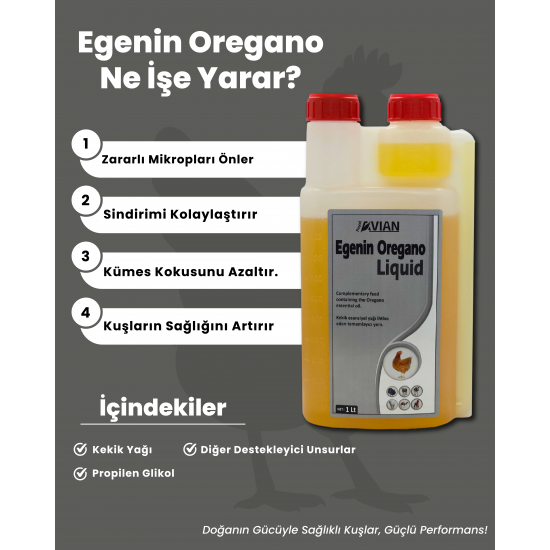 Royal İlaç Egenin Oregano 500 ML Kanatlı Ve Kafes Kuşlarında Kekik Özlü Destek Royal İlaç Egenin Oregano 500 ML Kanatlı Ve Kafes Kuşlarında Kekik Özlü Destek