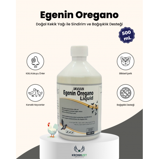 Royal İlaç Egenin Oregano 500 ML Kanatlı Ve Kafes Kuşlarında Kekik Özlü Destek Royal İlaç Egenin Oregano 500 ML Kanatlı Ve Kafes Kuşlarında Kekik Özlü Destek