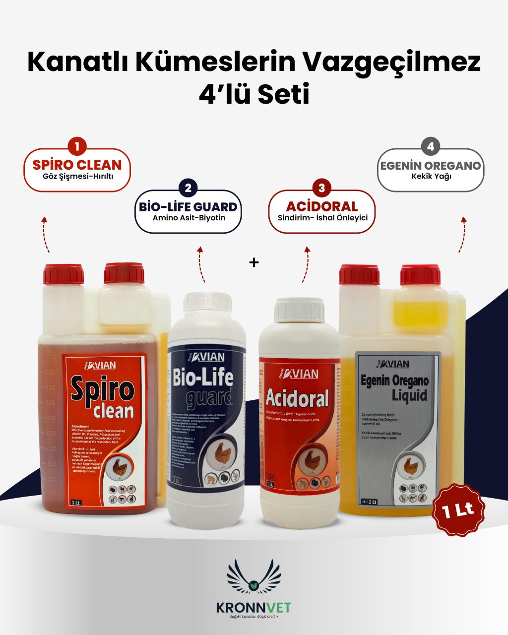 Kanatlı Kümeslerin Vazgeçilmezi 4 lü Set