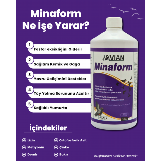 Royal İlaç Calcimax-Minaform 100 ML Kafes Kuşlarında Kabuk Ve Fosfor Desteği