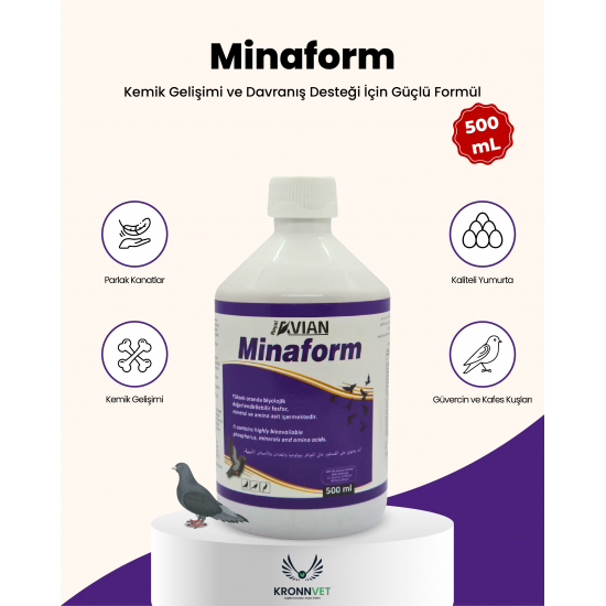 Minaform 500 ml kanatlılar için birbirini galama ve fosfor