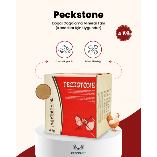 Peckstone 4 Kg Kanatlılar Için Stres Vegagalama Taşı