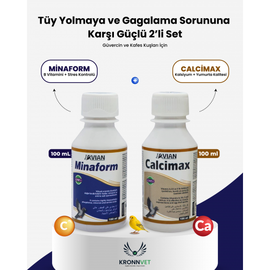 Tüy Yolmaya ve Gagalama Sorunlarına Karşı Güçlü 2’li Set