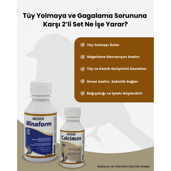 Tüy Yolmaya ve Gagalama Sorunlarına Karşı Güçlü 2’li Set