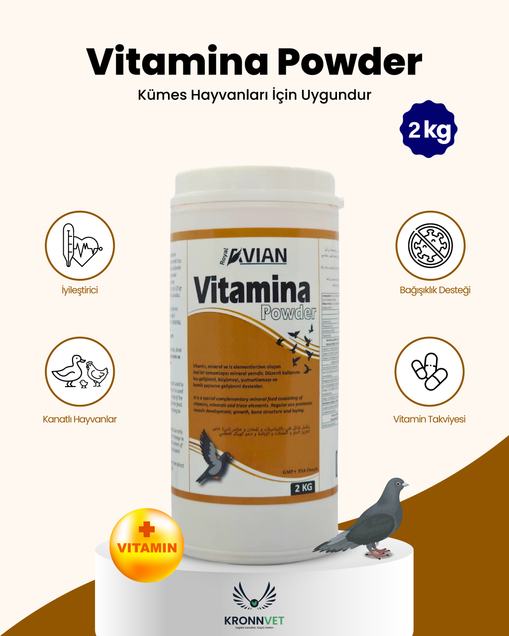 Royal İlaç Vitamina Powder 2 KG Vitamin ve Mineral Desteği
