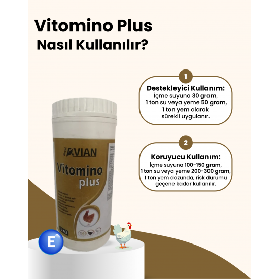 Vitomino Plus Yoğun Vitamin Desteği 1 Kg