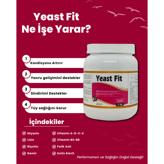 Royal İlaç Yeast Fit Güvercin Ve Kafes Kuşları Için Maya Içerikli Yem 100 G