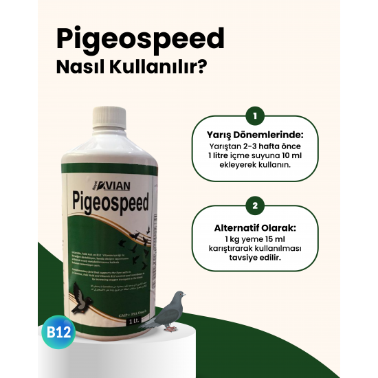 Royal İlaç Pigeospeed 100 ML Güvercinlerde Uçum Hızı Desteği