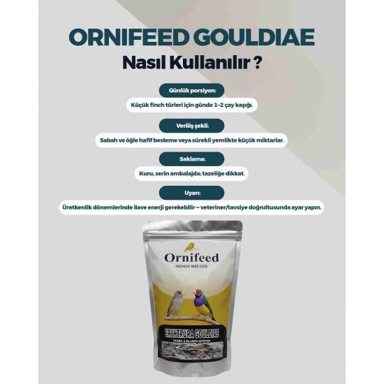 Ornifeed Erythrura Gouldiae Egzotik Kuş Maması 1 kg