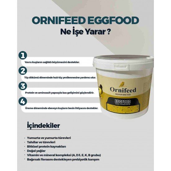 Ornifeed Egg Food Canary Kanaryalar için yumurta maması 5 kg