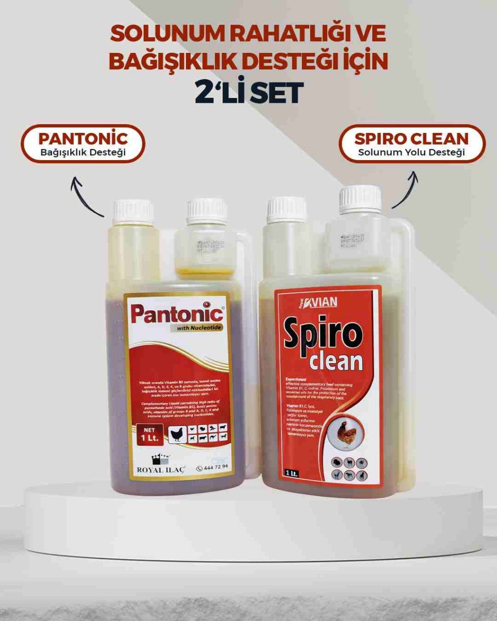 Pantonic + Spiro Clean 2’li Set | Bağışıklık ve Solunum Destekleyici Kanatlı Ürün
