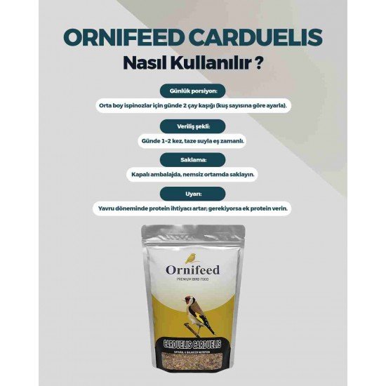Ornifeed Carduelis Carduelis Saka ve Doğa Kuşu Maması