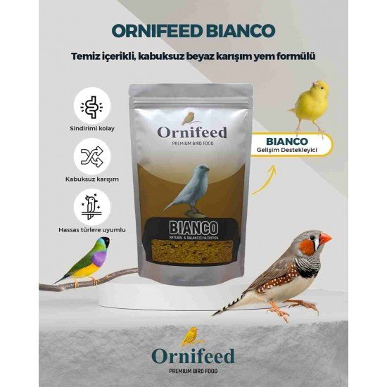 Ornifeed Bianco Beyaz Kanarya Maması 1 kg