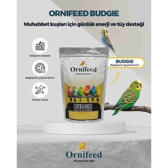 Ornifeed Budgie 1 kg Muhabbet Kuşu Maması Paketi